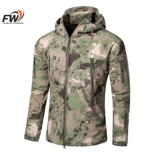 Sudadera con Cierre de Cremallera de un Cuarto para Hombre, con Logotipo Personalizado, de Forro Polar, Cálida, Transpirable, que Absorbe la Humedad, con Estampado de Camuflaje por Sublimación, para Caza - Product Image 2
