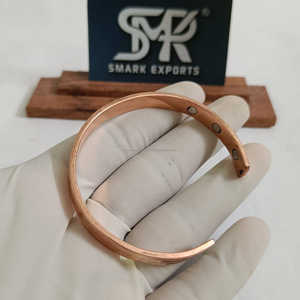 Elegante brazalete de cobre magnético, pulsera de curación ajustable de cobre puro Kada, joyería de energía Natural para hombres y mujeres - Product Image 3