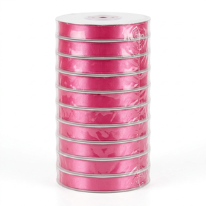 Ruban de satin rose simple face 12 mm, lot de 10 rouleaux de 8 m, idéal pour les cadeaux de spa, l'emballage cosmétique, les boîtes de beauté, les créations artisanales, les coffrets cadeaux et les projets DIY - Product Image 3