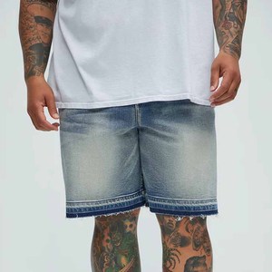 <b>Men's</b> Eco-Friendly High Quality Windproof Canvas <b>Jeans</b> Shorts Polyester/Cotton Quick Dry Breathable <b>Elastic</b> <b>Waist</b> Custom Style - Product Image 3