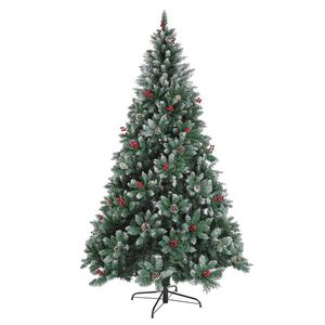 Albero di Natale di Lusso in Pino di Alta Qualità a Batteria, Pieghevole, con Luci LED in PET PVC e Ornamenti a Forma di Stella per Uso Esterno - Product Image 3