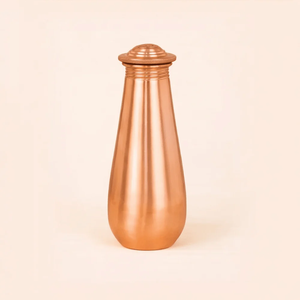 FAIZA CRAFT Luxury Eco-Friendly Diamond Hammered Copper Drinking Water <b>Bottle</b> Lid Modern-Style 1000ml FC-5714 OEM Supplier - Product Image 2