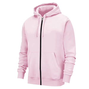 Sweat à capuche zippé personnalisé pour homme et femme, streetwear, coton épais, coupe premium, fermeture éclair bidirectionnelle - Product Image 1