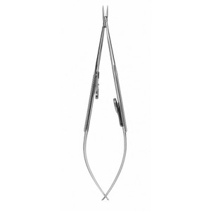 Portaagujas Delicate Touch JACOBSON con superficie de mandíbula antipolvo para sutura 5-0, mango recto y plano con moleteado, 8 pulgadas (20.3 cm) ZETOMEDPRO - Product Image 5