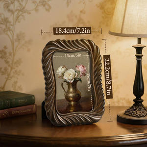 Home <b>Wood</b> Rustic Wooden Photo <b>Frame</b> Rectangular Vertical Tabletop Handmade Decorative <b>Picture</b> <b>Frame</b> - Product Image 2