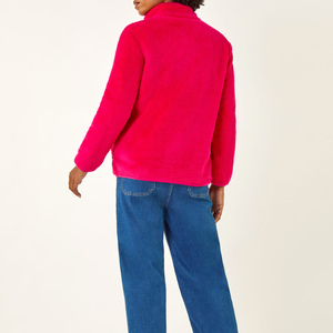 เสื้อแจ็คเก็ตผู้หญิงคุณภาพสูงแบบเย็บต่อผ้า สำหรับฤดูใบไม้ร่วงและฤดูหนาว เสื้อแจ็คเก็ตเชอร์ปา สปอร์ต แคชชวล เสื้อสเวตเตอร์แจ็คเก็ต เสื้อผู้หญิง - Product Image 2