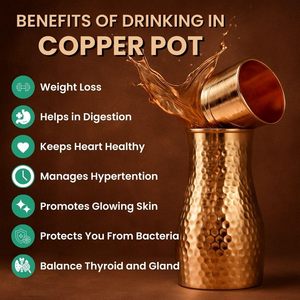 Ensemble de bouteilles à bière en cuivre pur, design classique, étanche, compatible lave-vaisselle et micro-ondes, fait main, cadeau d'affaires - Product Image 2