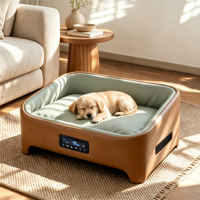 Lit intelligent pour animaux de compagnie avec écran LED, chauffage et refroidissement automatiques, canapé, logo personnalisé, lit pour animaux de compagnie à température contrôlée, maison pour animaux de compagnie