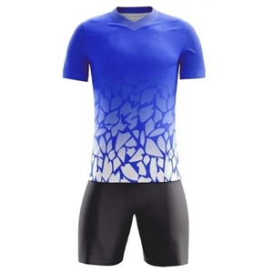 Uniforme de Fútbol de Entrenamiento de Talla Grande, Nuevo Estilo, Logotipo Frontal, Manga Corta, Transpirable, 100% Poliéster, Nombre del Equipo Personalizado - Product Image 1