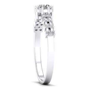 Bagues de fiançailles REYES Hip Hop en or massif 14 carats, diamant rond de 0,61 carat cultivé en laboratoire, pour femmes, certificat IGI, bijoux fins - Product Image 3