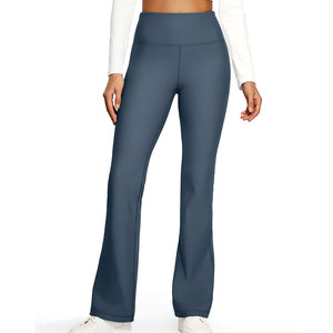 Legging évasé pour femme à prix de gros, léger, dernier design, personnalisable, pour le yoga - Product Image 1