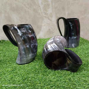 Taza de cuerno para beber de buey de la mejor calidad, capacidad de 500-700 ml, taza de cuerno de estilo Animal pulido ecológico para beber con tamaño y logotipo personalizados - Product Image 2