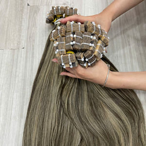 ผมต่อแบบเทปตรง สีเปียโน จากซัพพลายเออร์ชั้นนำ ผมแท้เวียดนาม 100% - Product Image 3