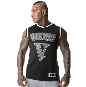 Camisetas Reversibles Personalizadas para Hombre 2026, sin Mangas, de Secado Rápido, Transpirables, de Poliéster y Algodón, Tallas Grandes, con Estampado por Sublimación - Product Image 5