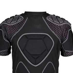 Football Contact Sports <b>Padded</b> Shirt High-Impact Protection Compression Shirt Men Compression Shirt with Impact <b>Padding</b> - Product Image 4