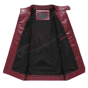 Chaqueta de invierno de cuero para hombre, a prueba de viento, de nueva moda, fabricada directamente en fábrica, al por mayor, con estampado de logotipo, para unisex. - Product Image 4