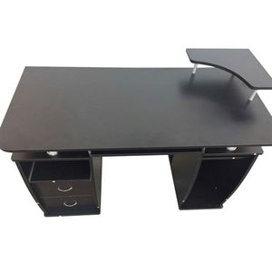 Scrivania Moderna Nera con Cassetti per Ufficio Domestico, in MDF e Metallo, per Uso Specifico - Product Image 3