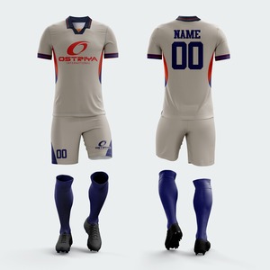 Uniformes de Fútbol para Hombre al por Mayor, Conjuntos de Camisetas Ligeras de Secado Rápido y Transpirables, Manga Corta, Logotipo Frontal, Color Sólido - Product Image 6