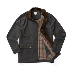 Pakistan Manufacturer's Custom 100% Cotton Men's Winter Casual <b>Canvas</b> <b>Jackets</b> Mandarin Collar Front Logo Breathable Solid Color - Product Image 3