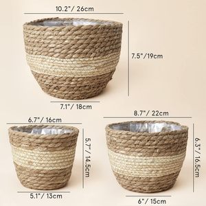 Maceta de mimbre tejida al por mayor, estilo vintage, ecológica, cesta para flores, jardinera y organizador decorativo para el hogar 2026 - Product Image 4