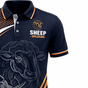 Custom <b>Sheep</b> <b>Shearing</b> Polo Shirt Long Tail Sublimation Printing Design Premium Quality Apparel Oem Odm - Product Image 5