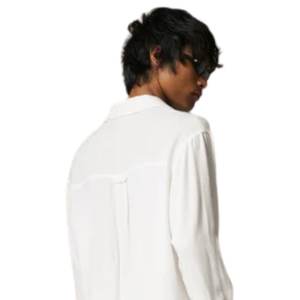 Chemise tissée texturée pour homme, manches longues, boutonnée, décontractée, pour la plage et les vacances, légère, OEM, vente en gros - Product Image 6