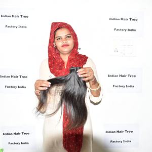 Mèches indiennes crépues à cuticules alignées, tissage à double trame, extensions de cheveux humains, 100% - Product Image 5