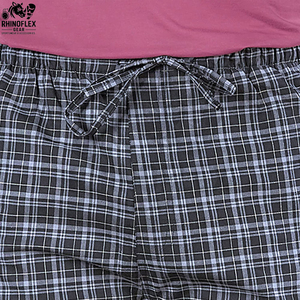 Custom Logo Print Purple Blue Plaid Mid Waist Flannel Men's Pants Custom Men Flannel Pant <b>Trousers</b> Men's Sweatpants Open Bottom - Product Image 4