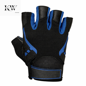 Fitness, Weight Lifting, Cycling, Sports, Workout Gym Gloves Workout Weight Lifting High Quality Half-<b>Finger</b> Leather Gym Gloves - Product Image 1