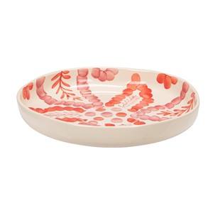 Corbeille à fruits rectangulaire contemporaine en bois de pin Aqdus Saleem, décorée à la main |   Table de table artisanale de Moradabad pour la vente en gros - Product Image 2
