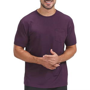 Camiseta de Punto Casual de Manga Corta para Hombre, Verano, Poliéster/Algodón, Transpirable, Ligera, Ecológica, Tallas Grandes, Uso Diario - Product Image 4