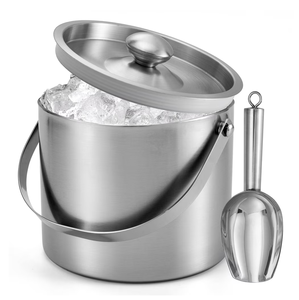 Stainless Steel Ice Bucket Custom Camping Champagne Beer Tub Stainless Steel Ice Cube Bucket Hot Sale - Product Image 5