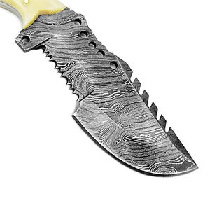 Cuchillos de Acero Inoxidable Damasco Tracker, Cuchillo de Camping de Hoja Fija, Cuchillos de Supervivencia para Exteriores Damasco Tracker - Product Image 5