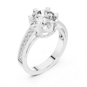 Anillo de Oro Amarillo de 14K con Diamante Cultivado en Laboratorio, para Uso Diario, para Mujer |   Diamante Cultivado Nuevo - Product Image 2