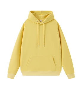 Sweat-shirt à capuche unisexe surdimensionné, couleur unie, en molleton de coton, pull décontracté, vêtements d'automne - Product Image 4