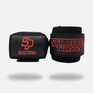 Stronger Things Bandes de maintien pour poignets avec boucle pour ceinture d'entraînement Crossfit et musculation, logo personnalisé, robustes, pour la gym et l'entraînement - Product Image 1