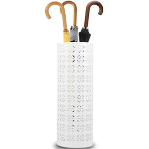 Support à parapluies carré moderne en métal découpé au laser, finition mate, géométrique, pour entrée, organisateur de rangement pour la maison, vente en gros - Product Image 3