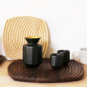 Plateaux de service et de rangement rectangulaires portables en bambou pour le thé, les aliments et les collations, vente en gros - Product Image 4