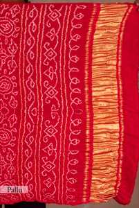 Premium Pure Gajji Silk Ghatchola Bandhani <b>Saree</b> Handcrafted Tie Dye Wedding <b>Saree</b> for Women Bulk Supplier - Product Image 4