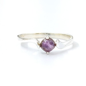 1.3 Gram Fine <b>Stud</b> <b>Amethyst</b> Ring Elegant and Luxurious Jewelry Accessory - Product Image 1