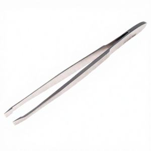 Pinzas para Cejas de Acero Inoxidable con Punta Curva Inclinada, Diseño Moderno, Herramienta de Precisión Duradera para Depilar - Product Image 3