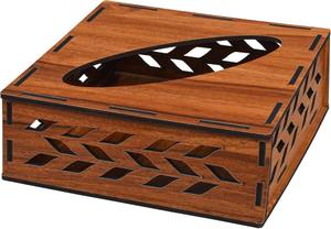 Porte-serviettes en bois pour table à manger, organiseur de mouchoirs fait main, utilisation écologique pour la cuisine et les restaurants - Product Image 2