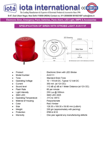 AVA111 12V <b>SECURITY</b> SYSTEM - Product Image 3