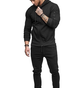 Trajes de jogging de invierno para hombres Sudadera con capucha y pantalones Chándal Ropa deportiva masculina Top Alta calidad Fleece 100% Algodón Adultos 10 Conjuntos - Product Image 1