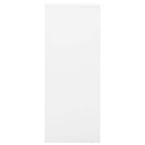 Archivador de Oficina Mediano de Acero Blanco, Archivador Rectangular para Uso en Oficina - Product Image 3