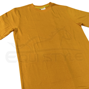 Camiseta Amarilla de Algodón y Poliéster de Secado Rápido, Unisex, Lisa, Informal, al por Mayor - Product Image 2