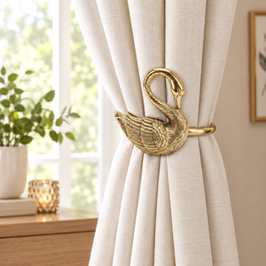 Support de rideau en métal doré de qualité supérieure en forme de cygne pour la décoration de fenêtres de luxe dans les salons, chambres et hôtels - Fournisseur en gros - Product Image 3