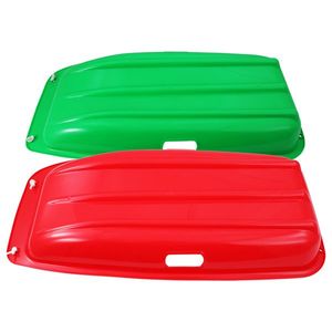Slitte da Neve in Legno per Bambini 88x42x11cm Rosso e Verde - Product Image 4