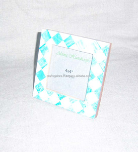 Marco de Fotos Antiguo de Madera con Incrustaciones de Hueso 100%, Hecho a Mano con Alta Calidad para Decoración del Hogar - Product Image 5