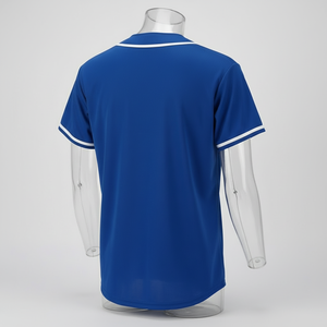 Camiseta de Béisbol 100% Poliéster 180GSM Transpirable con Estampado Personalizable, Manga Corta, Cuello en V, Logotipo del Equipo Bordado Personalizado - Product Image 2